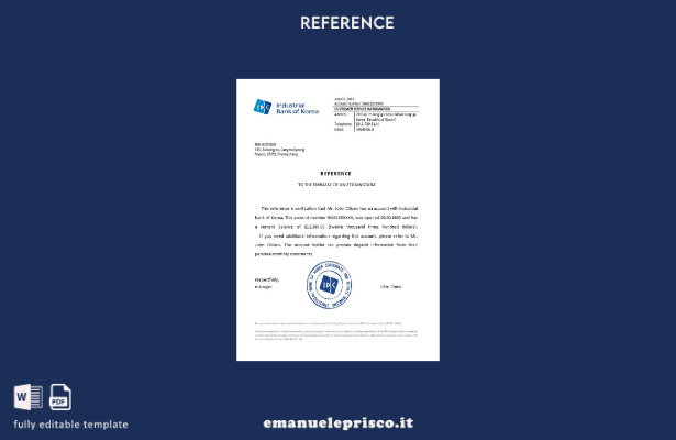 stile verificato Modello di riferimento della banca industriale coreana
